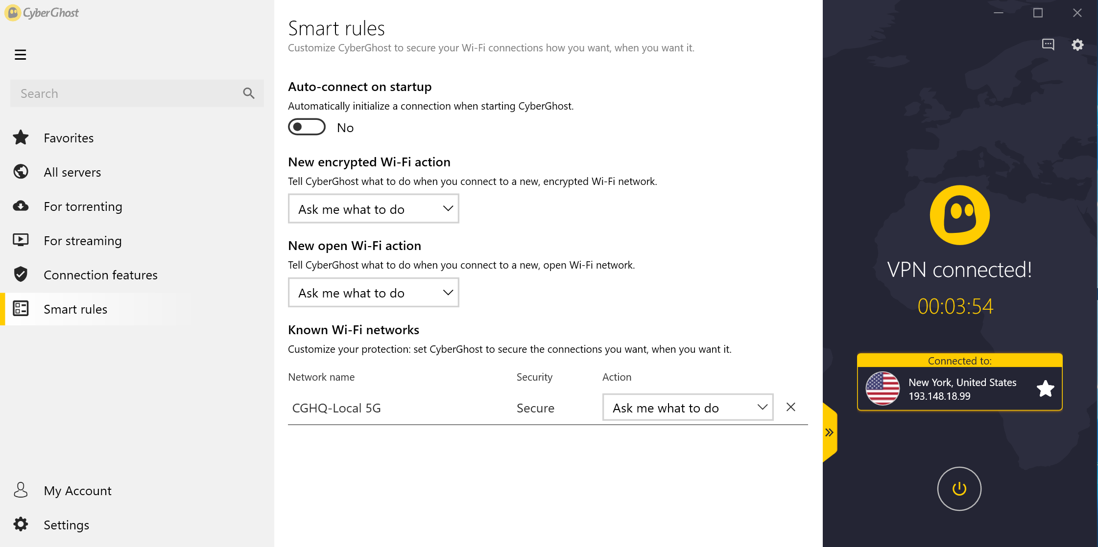 Configuring Smart Rules in CyberGhost