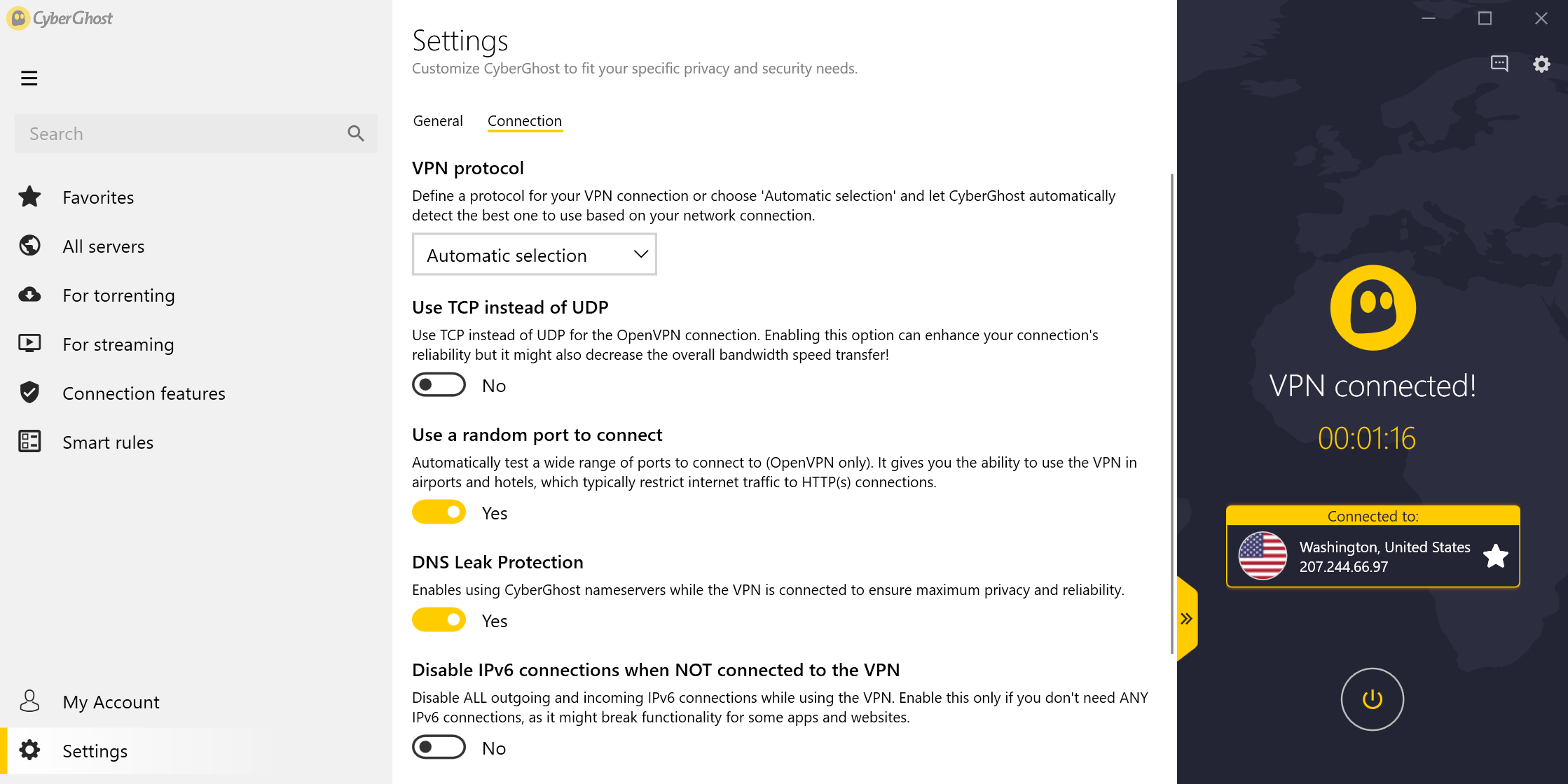 Configure CyberGhost