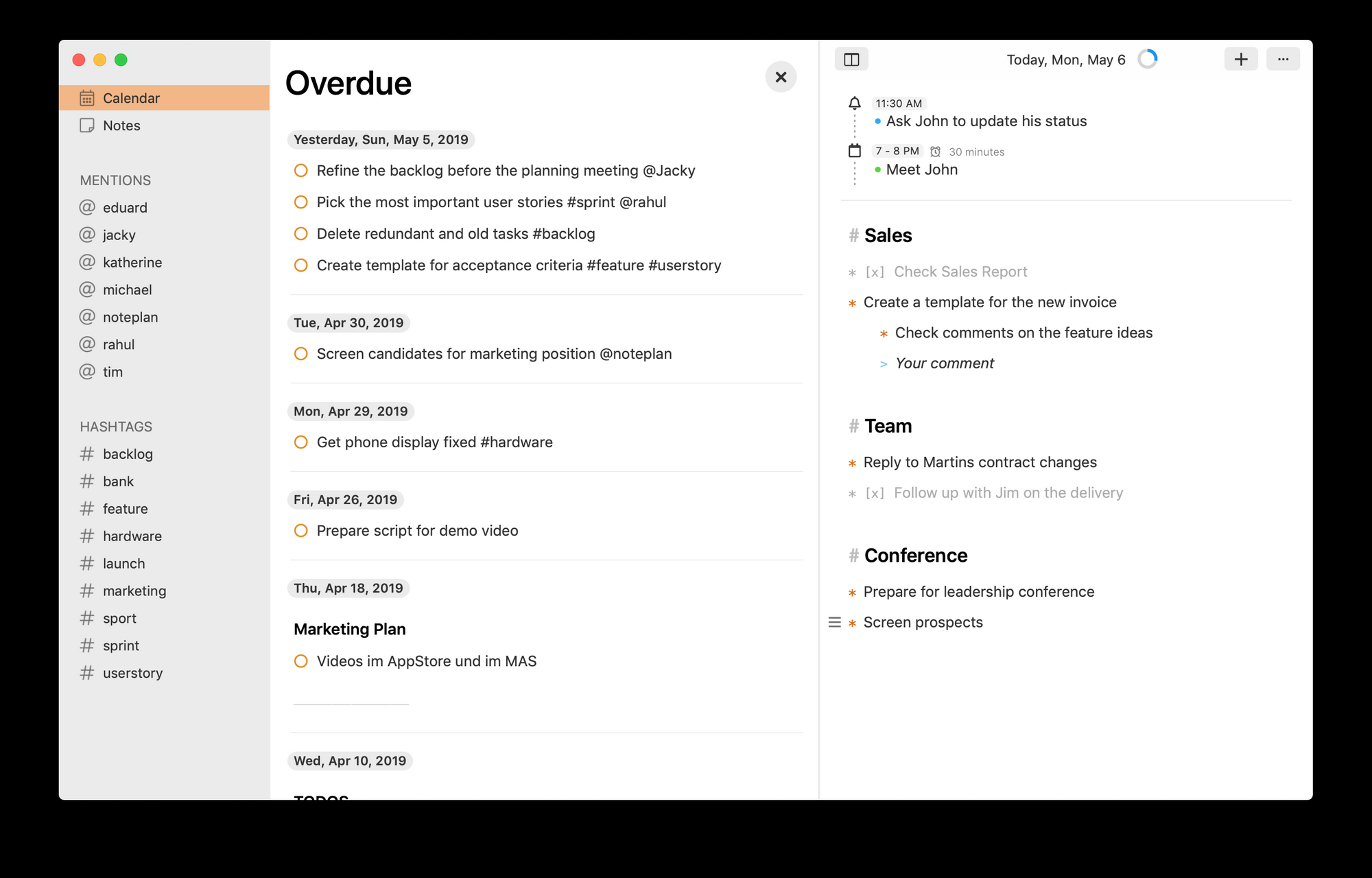 noteplan mac app