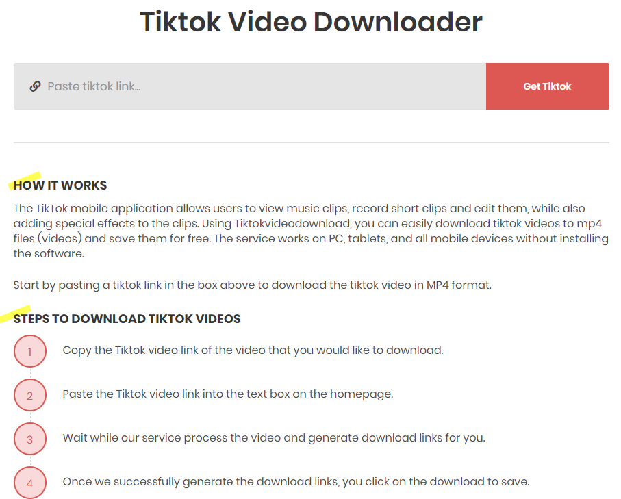 Tiktok Video Downloader