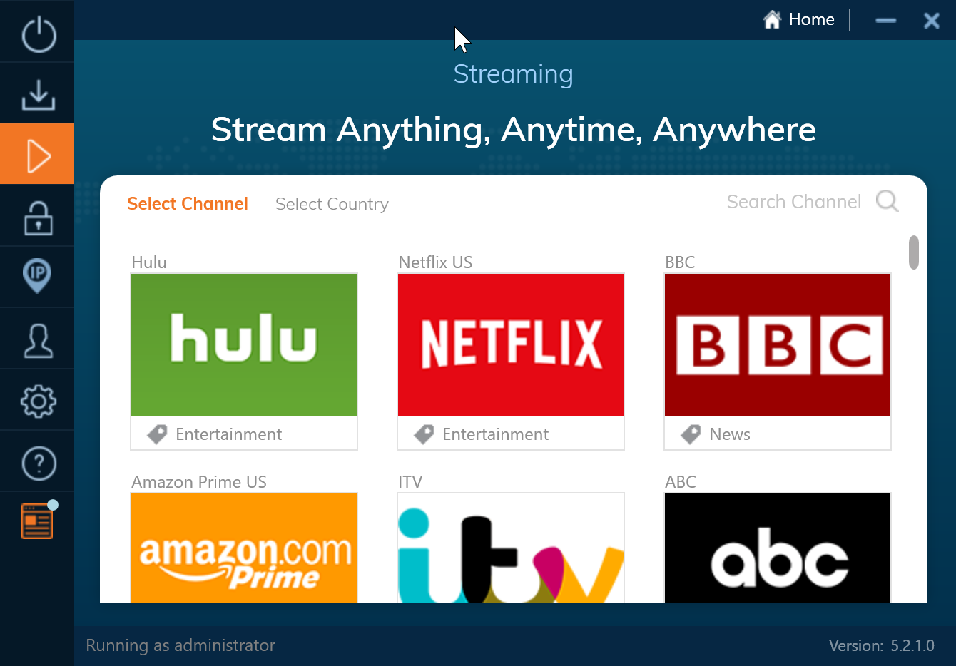 Unlocking streaming services