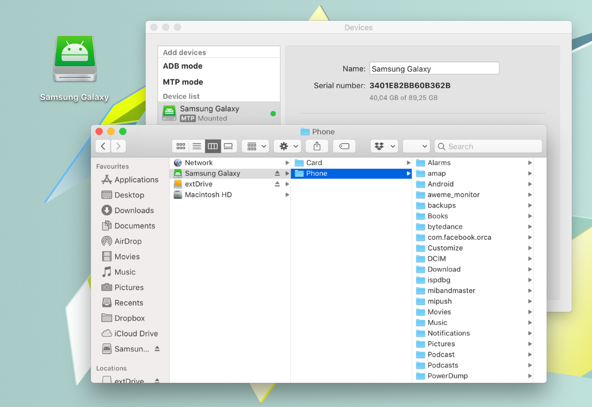 android file transfer for mac os x