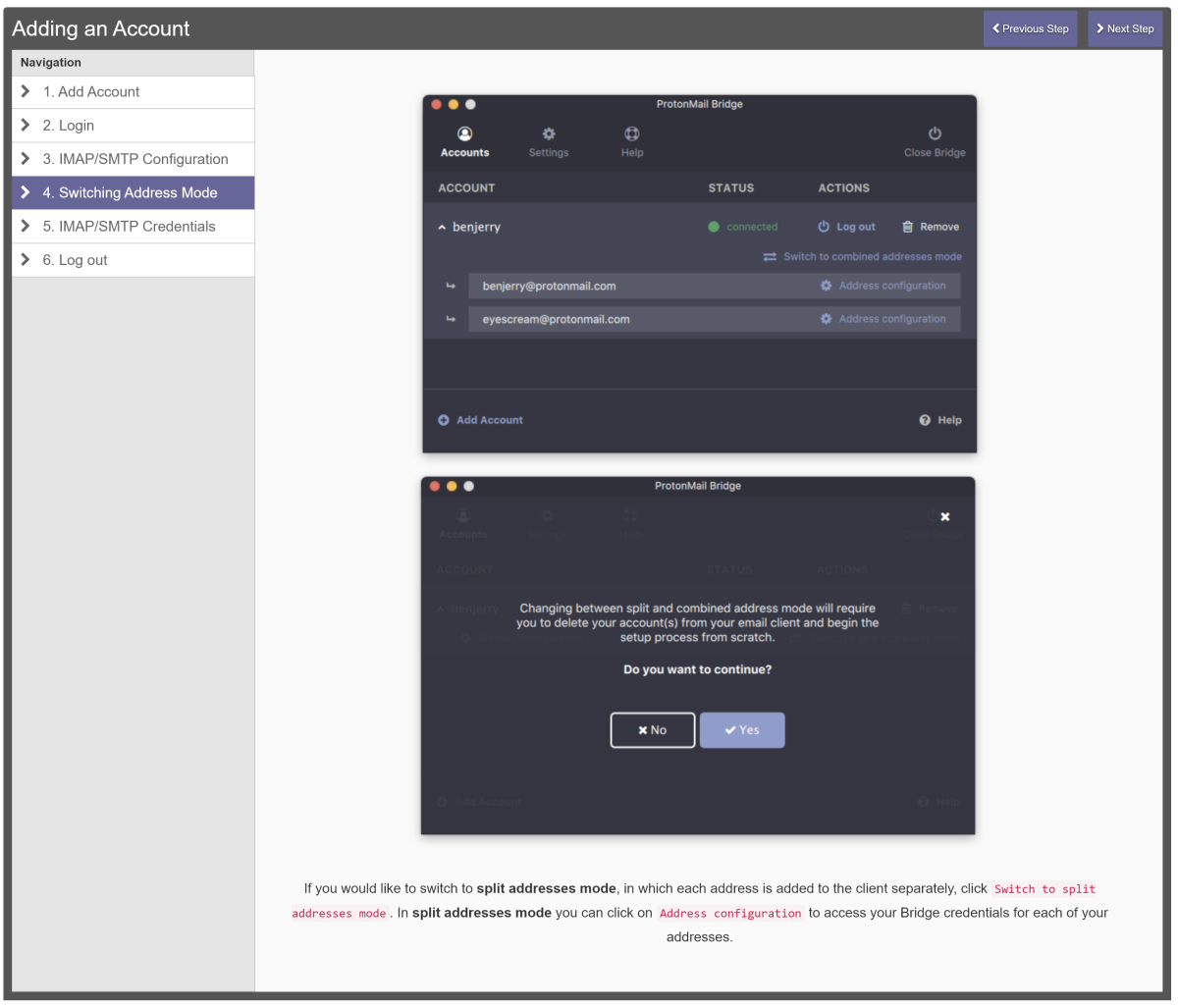 protonmail imap free