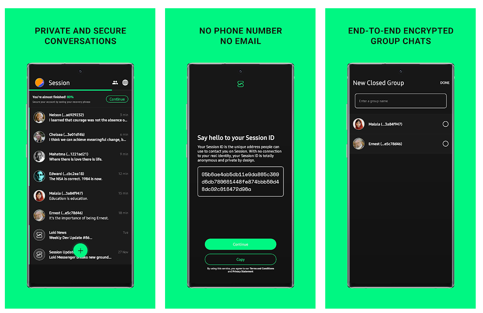 Мессенджер без телефона андроид. Session Messenger. Мессенджер сессия. Мессенджеры для анонимного общения. Безопасность мессенджеров.