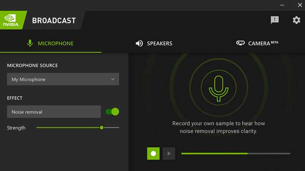 nvidia broadcast audio effects sdk