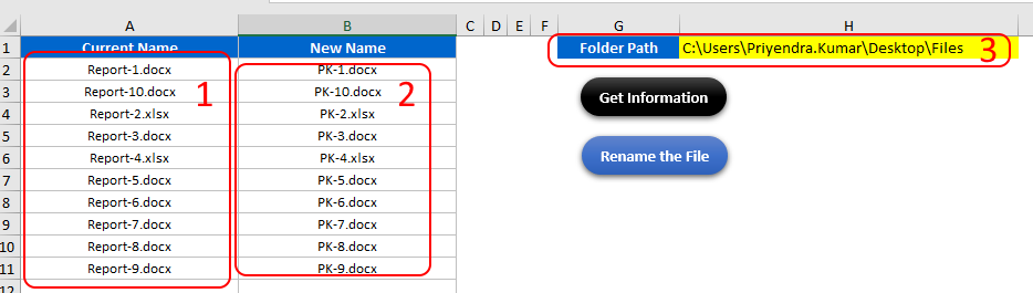 Rename Files From Excel List Mac