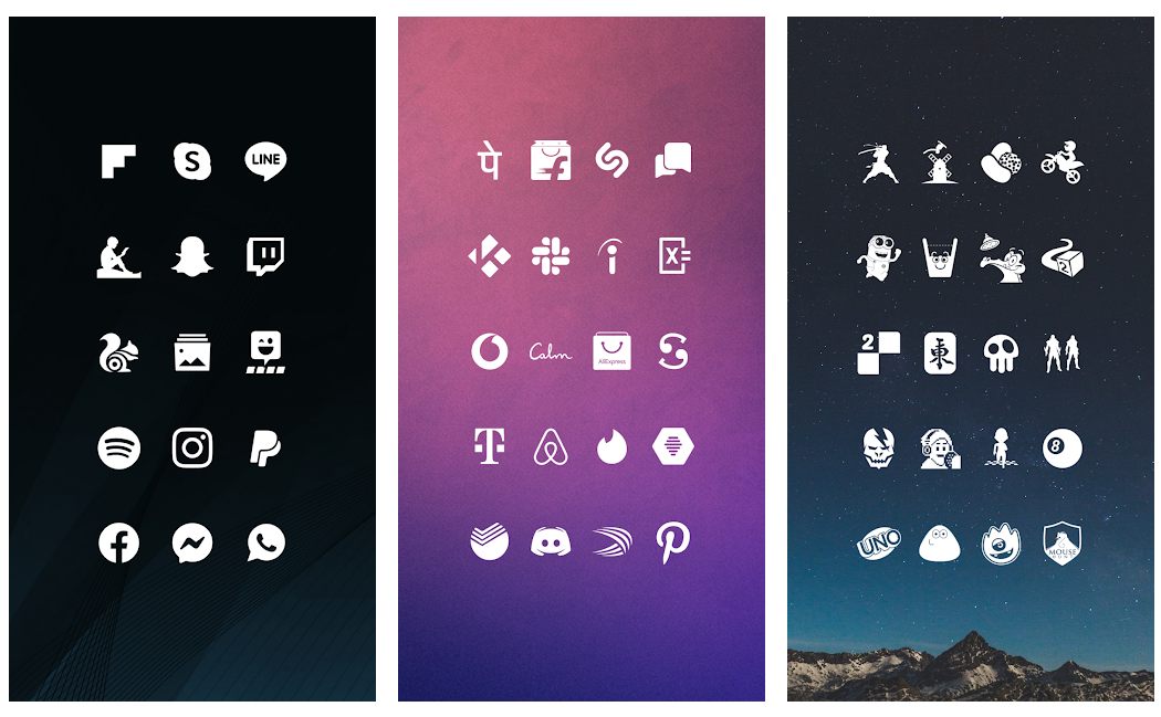 20+ наборов красивейших иконок для Android