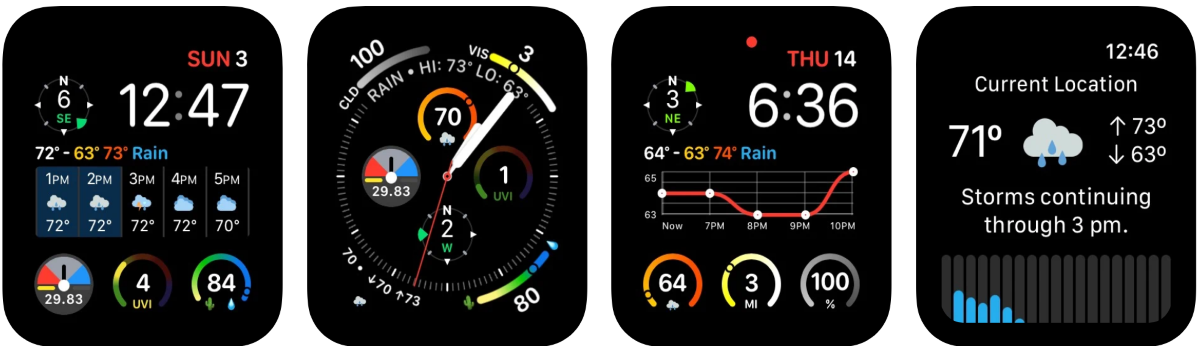 4 приложения с прогнозом погоды для Apple Watch