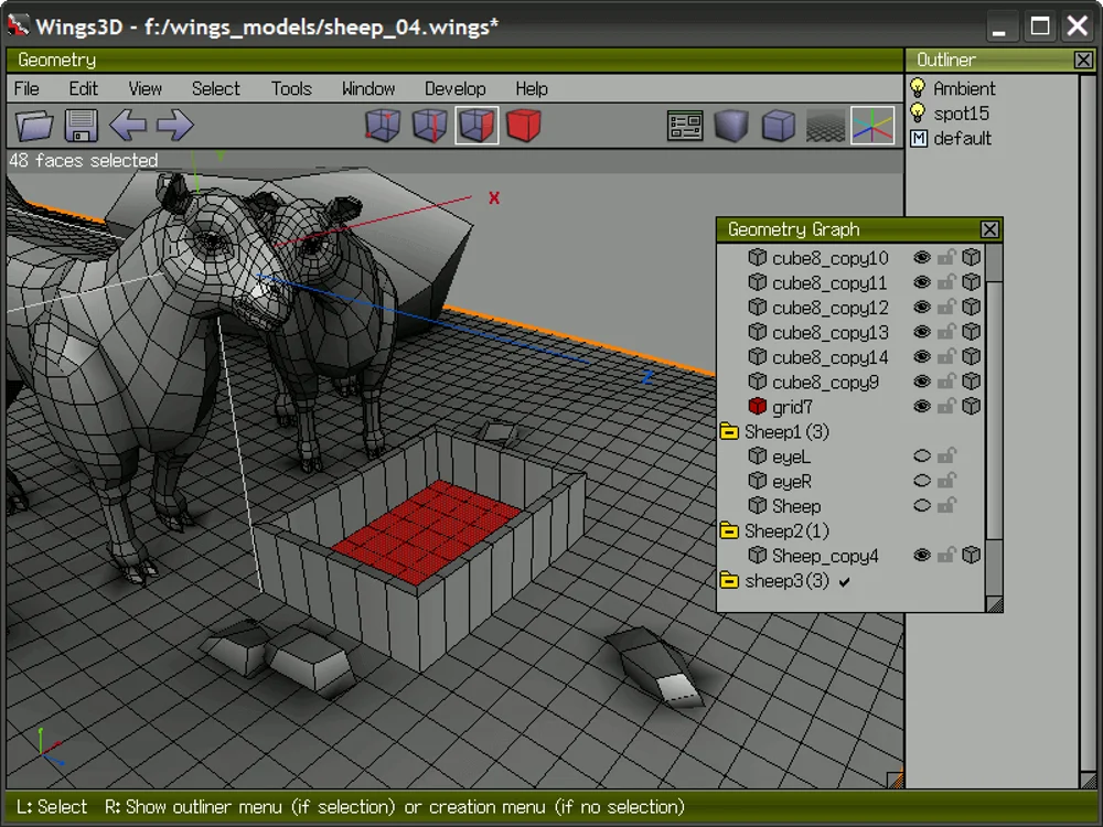 Программа для создания объектов. Моделинг wings3d. 3д моделирование wings3d. 3d моделирование программы. Программа Wings 3d.