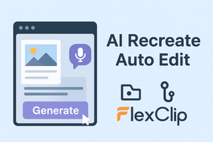 FlexClip добавили генерацию видеопроекта по картинке