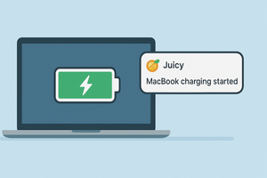 Как получать оповещения о том, что MacBook перестал заряжаться