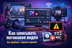 Как записывать потоковое видео без проблем с черным экраном