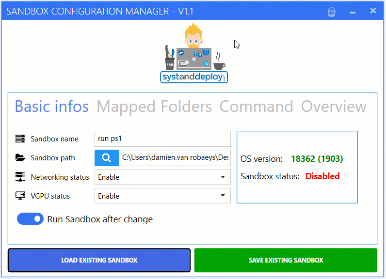 Как быстро создать и управлять Sanbdox на Windows 10