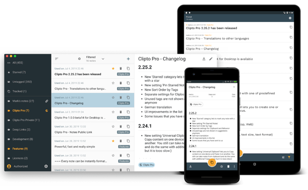 Обзор Clipto Pro. Кроссплатформенная программа для заметок
