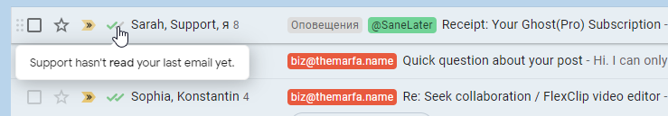 Три способа отследить прочтение письма в Gmail