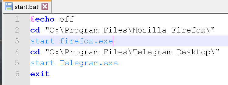 Как запустить несколько приложений сразу на Windows