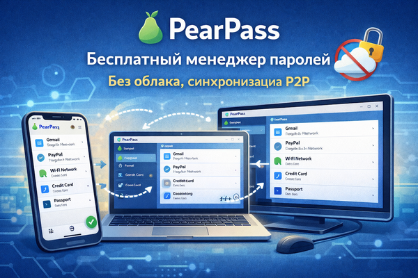 Обзор PearPass. Менеджер паролей от создателей Tether