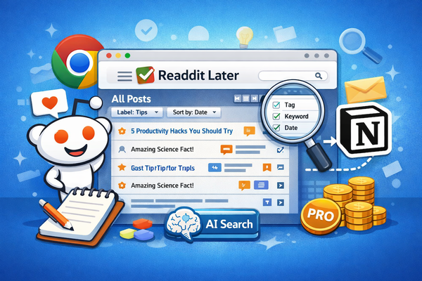 Readdit Later — удобное управление сохранёнками в Reddit