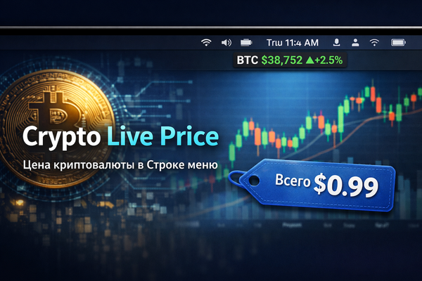 Как добавить трекер стоимости крипты в Строку меню